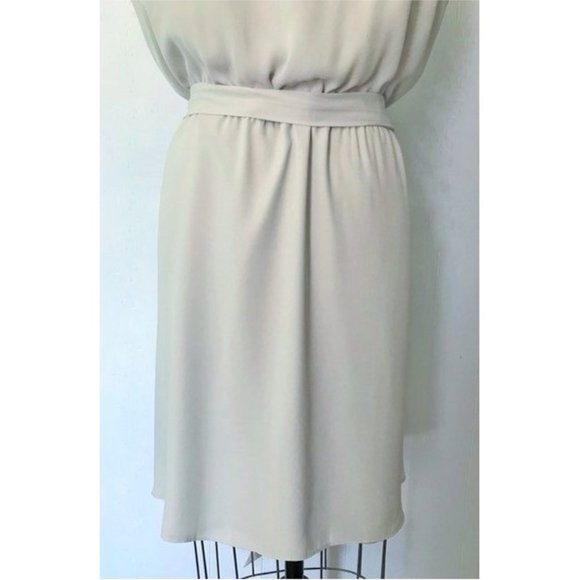 HOST PICK ❤️ LOFT TAUPE NEON YELLOW SEQUIN SLEEVELESSS DRESS DRESS XL PETITE NWT - Picture 10 of 12